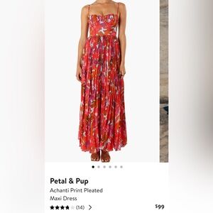 Petal + Pup Achanti Pleated Maxi Dress